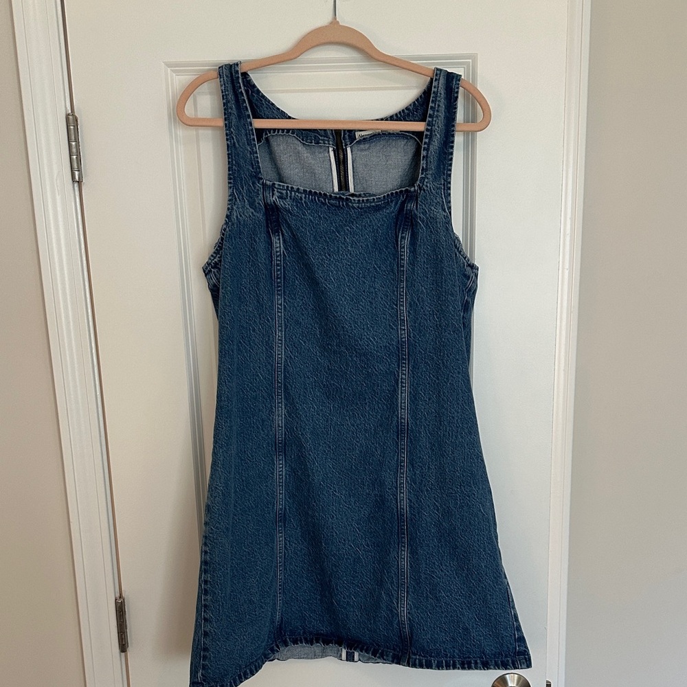 Abercrombie & Fitch Blue Denim Dress/ LargeTall